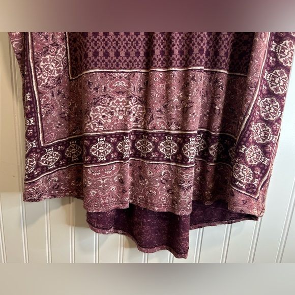 Lucky Brand women size XXL floral patchwork tunic blouse multicolor, - Picture 4 of 15